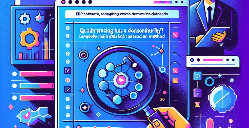 质量追溯有断层？ERP 软件全链条数据链构建法